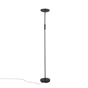 Moderná stojaca lampa čierna vrátane LED a stmievača - Bumu
