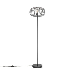 Dizajnová stojanová lampa čierna - Johanna