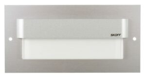 LED nástenné svietidlo Skoff Tango Max hliník teplá biela IP20 ML-TMX-G-H