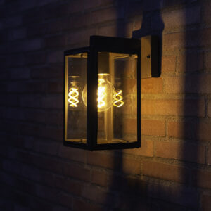 Priemyselná vonkajšia nástenná lampa sivá IP44 - dole Sutton