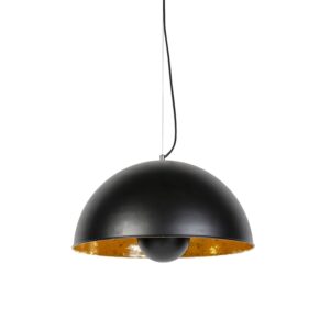 Priemyselná závesná lampa čierna so zlatom 50 cm - Magna Eglip