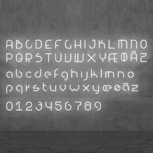 Artemide Alphabet of Light malé písmeno na stenu d