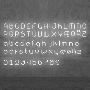 Artemide Alphabet of Light malé písmeno na stenu l