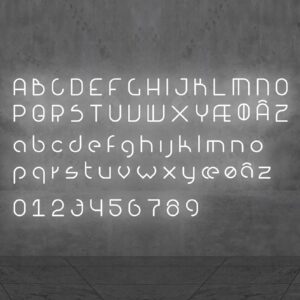 Artemide Alphabet of Light malé písmeno na stenu t