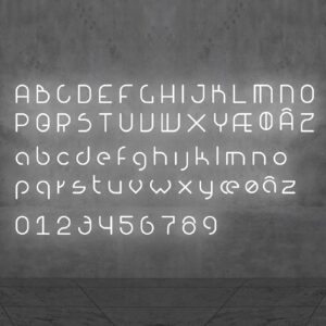 Artemide Alphabet of Light malé písmeno na stenu x