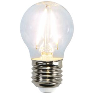 LED žiarovka miniglobe E27 G45 2W 2700K filament