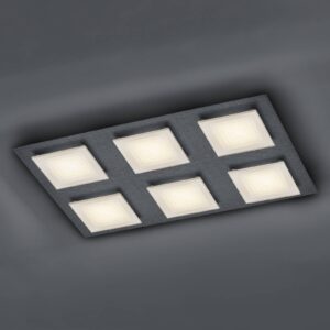 BANKAMP Ino stropné LED svietidlo 6-pl. antracit