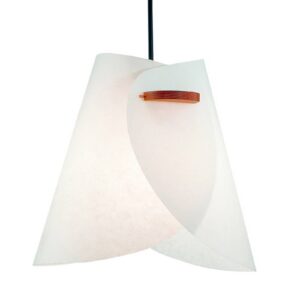Biela dizajnérska závesná lampa IRIS