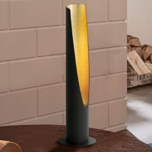 Stolná LED lampa Barbotto v čiernej/zlatej