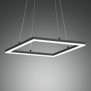 Stropné LED svietidlo Bard 42x42 cm antracit