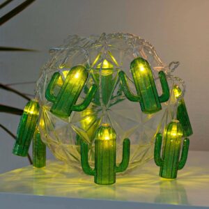 Svetelná LED reťaz Kaktusy, na batérie