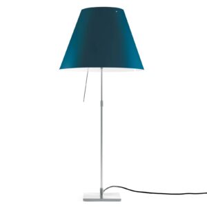 Luceplan Costanza stolová lampa D13i hliník/modrá