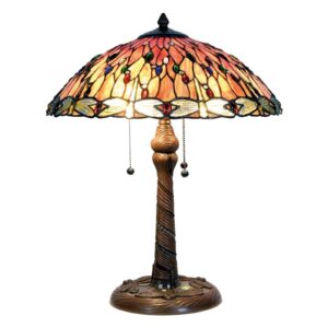 Očarujúca stolná lampa Bella v štýle Tiffany