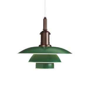 Louis Poulsen PH 3 1/2-3 závesná lampa meď/zelená