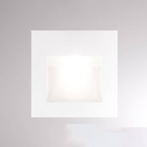 Zapustené nástenné LED svetlo Pan, biele