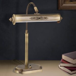 Lampa na písací stôl Picture starožitná mosadz