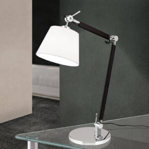 Flexibilná textilná lampa na písací stôl Leandro