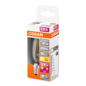 OSRAM Classic B LED žiarovka 4W 827 stmievač 3