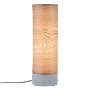 Paulmann Skadi stolná lampa s drevom a betónom