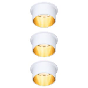 Paulmann Gil zapustené LED biela matná/zlatá 3 ks