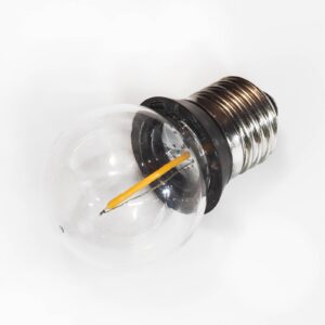 E27 0,9W COB-LED kvapková žiarovka tesniaci krúžok