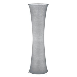 Atmosférická textilná stojaca lampa Gravis v sivej