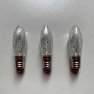 E10 ryhovaná sviečka náhradná žiarovka 3, exteriér