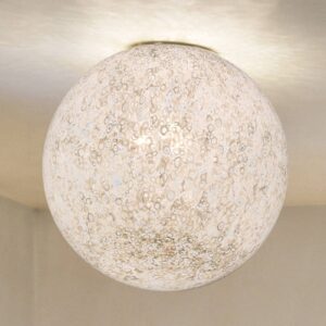 Ručne vyrobená sklená stropná lampa RINA