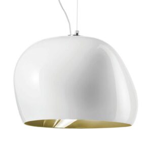 Závesná lampa Surface Ø 40 cm E27 biela/zelená