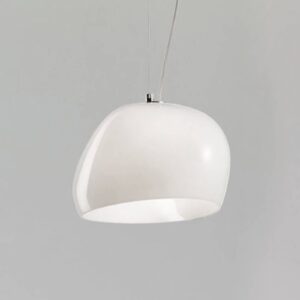 Závesná lampa Surface Ø 27cm E27 biela/matná biela