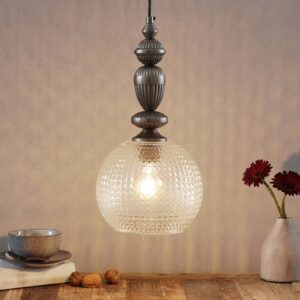 Talisa – závesná lampa so skleneným tienidlom