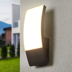 Vonkajšie nástenné LED svietidlo Siara tmavosivé