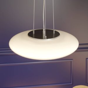 LED opálová závesná lampa Gunda