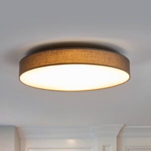 Látkové stropné LED svietidlo Saira 50 cm sivé