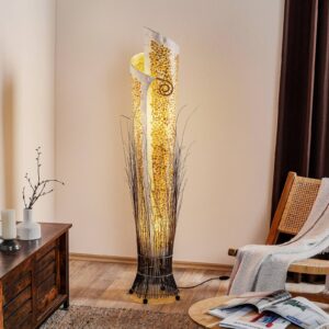 Exotická stojaca lampa YUNI 150 cm