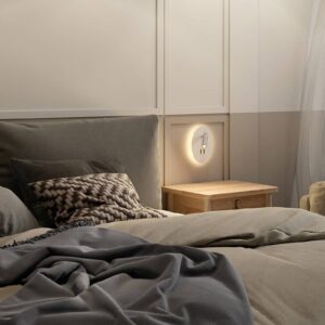 Lucande Kimo nástenné LED svietidlo oválne biela
