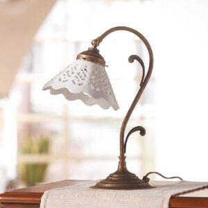 Stolná lampa Semino s keramickým tienidlom