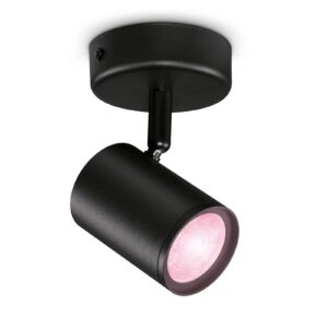 WiZ Imageo bodové LED svetlo 1-pl. RGB čierna