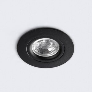 Zapustené stropné LED svetlo DL6809 okrúhle čierna