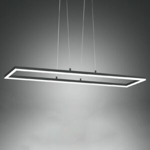 Stropné LED svietidlo Bard 92x32 cm antracit