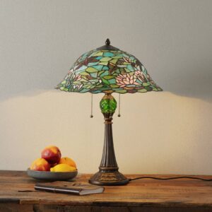 Magická stolná lampa Waterlily v štýle Tiffany