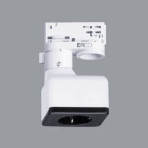 ERCO 3-fázový adaptér s ochrannou dózou, biela