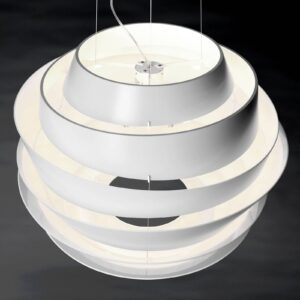 Foscarini Le Soleil závesné LED biela stmievateľné