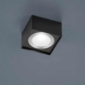 Helestra Kari stropné LED svietidlo hranaté čierna