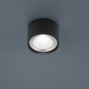 Helestra Kari stropné LED svietidlo okrúhle čierna