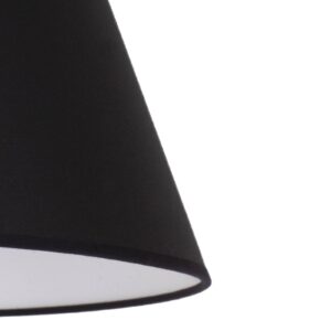 Tienidlo na lampu Sofia výška 31 cm, čierna/biela