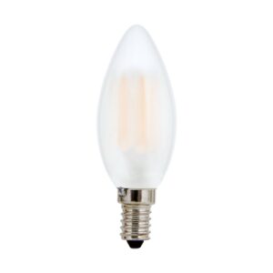 Sviečková LED E14 5W matná 827 stmievateľná