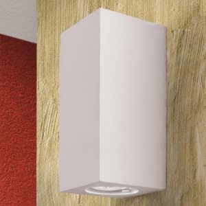 Nástenné svetlo Cube keramika biela výška 15