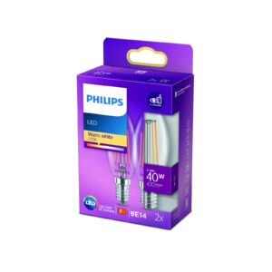 Philips LED sviečka filament E14 4