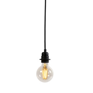 Moderná závesná lampa čierna stmievateľná - Cava Luxe 1